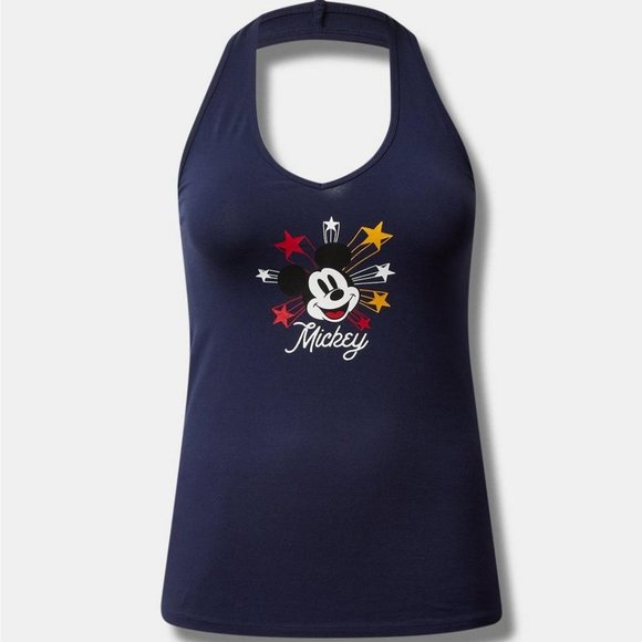 ❤️NWT VINTAGE TORRIID TEE - MICKEY MOUSE FOXY HALTER DISNEY AMERICANA  PLUS SIZE - Picture 14 of 16